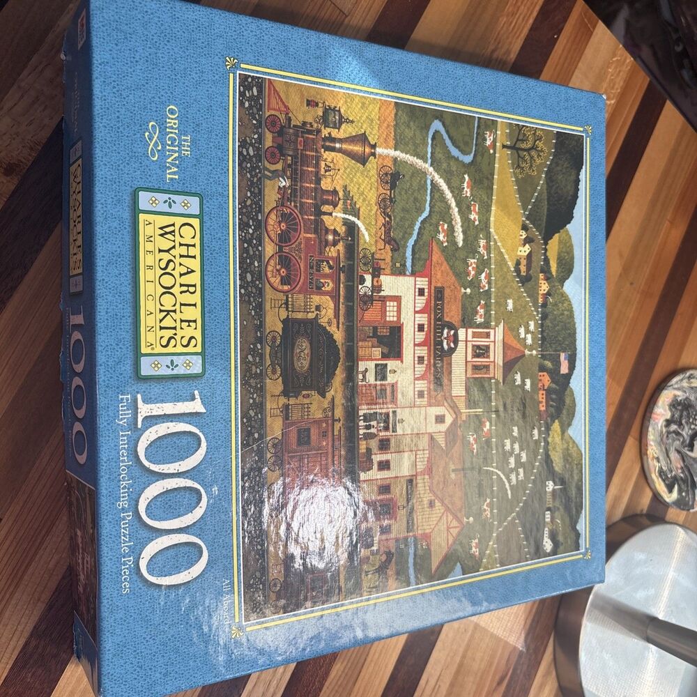 Charles Wysocki All Aboard 1000-Piece Jigsaw Puzzle. Buffalo Games